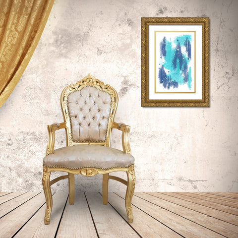 Underwater Gold Ornate Wood Framed Art Print with Double Matting by Aesthete