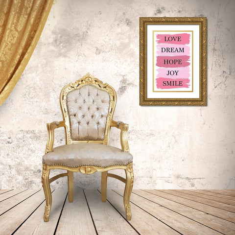 Love Dream Gold Ornate Wood Framed Art Print with Double Matting by Aesthete