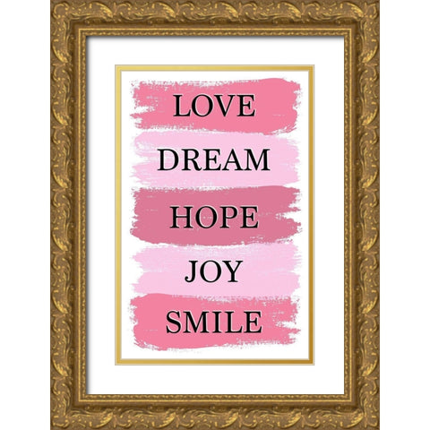 Love Dream Gold Ornate Wood Framed Art Print with Double Matting by Aesthete