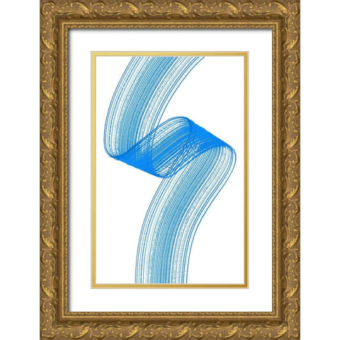 Comb Play One Gold Ornate Wood Framed Art Print with Double Matting by Aesthete