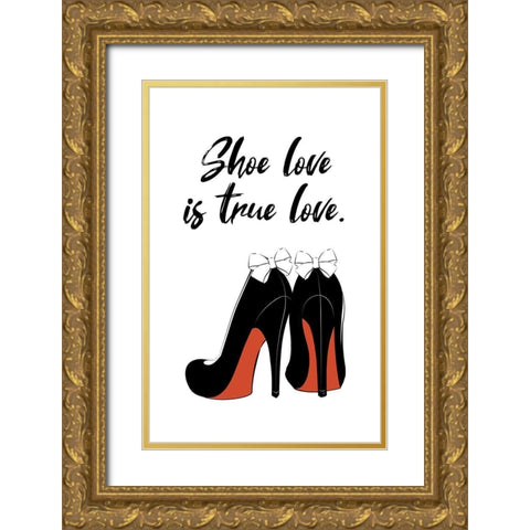 True Love Gold Ornate Wood Framed Art Print with Double Matting by Aesthete