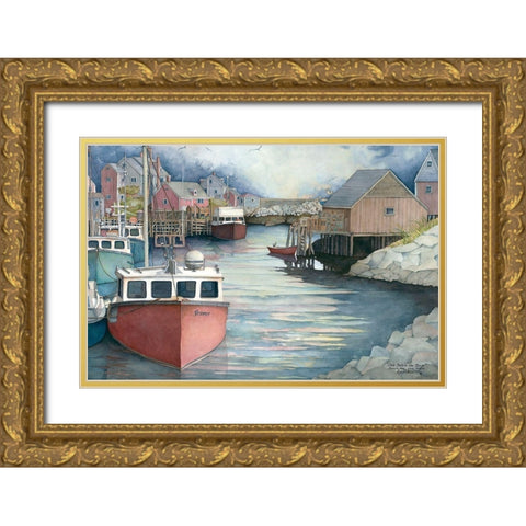 Calm Before the Storm Gold Ornate Wood Framed Art Print with Double Matting by Rizzo, Gene