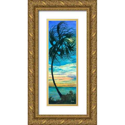 Green Flash Gold Ornate Wood Framed Art Print with Double Matting by Rizzo, Gene