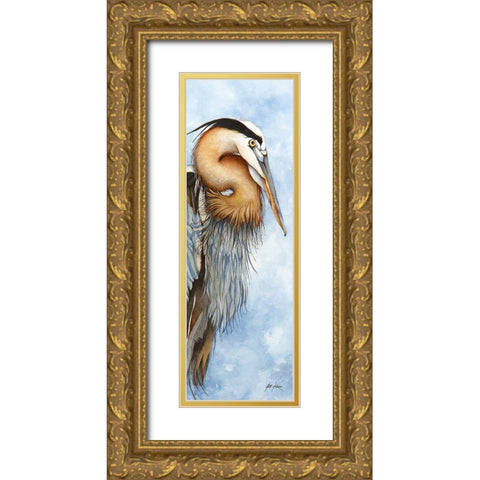 Hey, Back Away From My Fish Gold Ornate Wood Framed Art Print with Double Matting by Rizzo, Gene