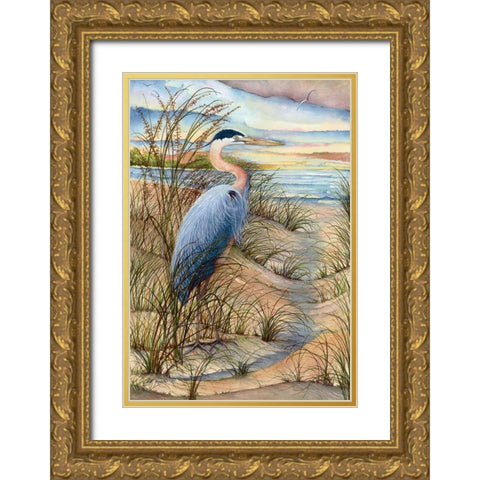 King of the Hill Gold Ornate Wood Framed Art Print with Double Matting by Rizzo, Gene