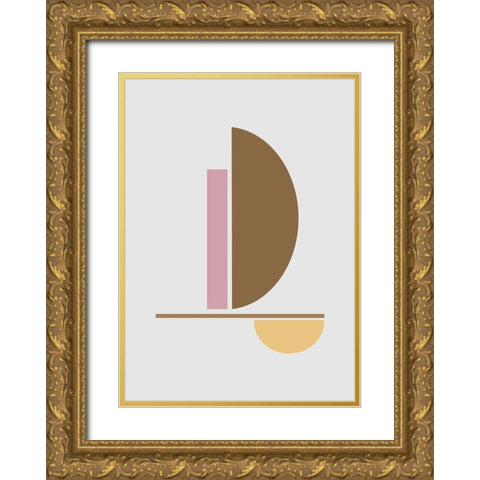 Balance No.3 Gold Ornate Wood Framed Art Print with Double Matting by Ratcliffe, Tiffany
