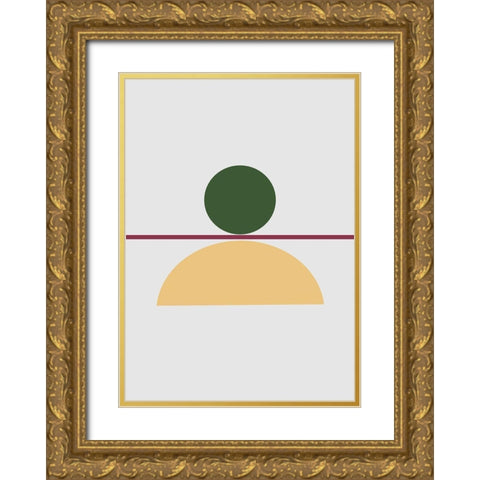 Balance No.5 Gold Ornate Wood Framed Art Print with Double Matting by Ratcliffe, Tiffany