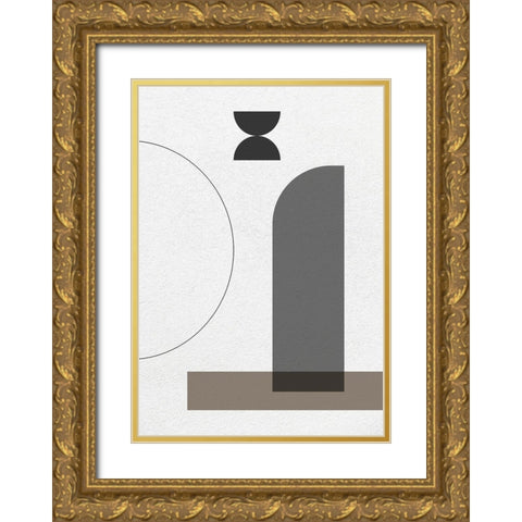 Catalyst No.2 Gold Ornate Wood Framed Art Print with Double Matting by Ratcliffe, Tiffany