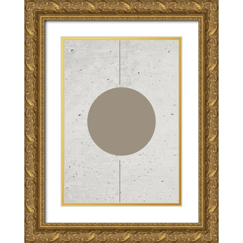 Concrete Shapes No.2 Gold Ornate Wood Framed Art Print with Double Matting by Ratcliffe, Tiffany