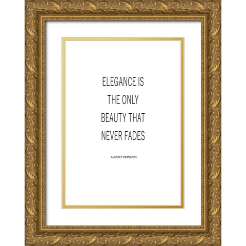 Elegance Gold Ornate Wood Framed Art Print with Double Matting by Mi, Suki