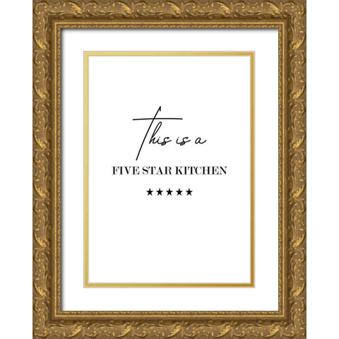 Five Star Kitchen Gold Ornate Wood Framed Art Print with Double Matting by Mi, Suki