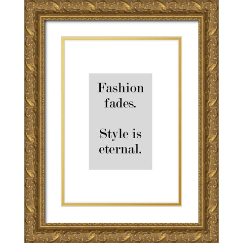 Fashion Fades Gold Ornate Wood Framed Art Print with Double Matting by Mi, Suki