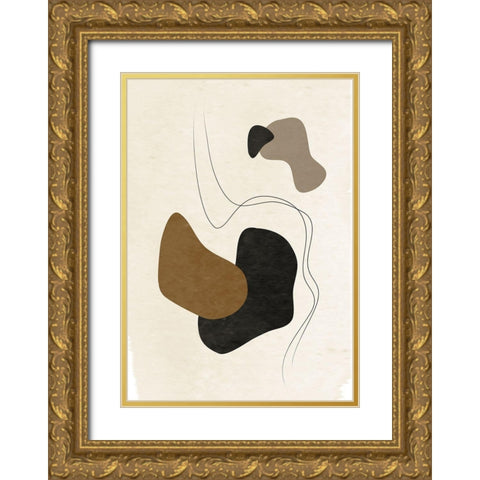 Mystique No.1 Gold Ornate Wood Framed Art Print with Double Matting by Ratcliffe, Tiffany