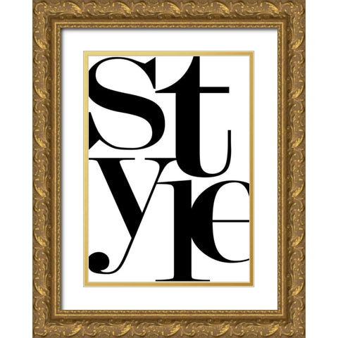 Style Gold Ornate Wood Framed Art Print with Double Matting by Mi, Suki