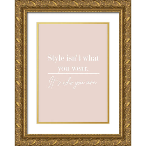 Who You Are Gold Ornate Wood Framed Art Print with Double Matting by Mi, Suki