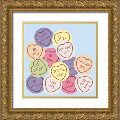 Youre Fab Gold Ornate Wood Framed Art Print with Double Matting by Hollie, Jasmine