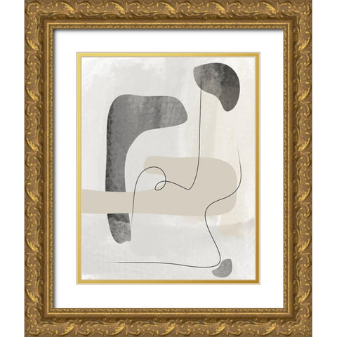 Wonder No.3 Gold Ornate Wood Framed Art Print with Double Matting by Ratcliffe, Tiffany