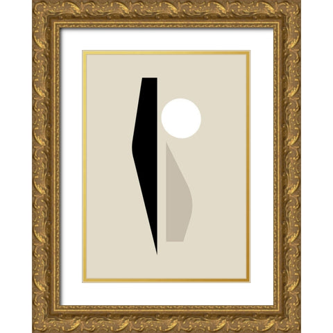 Shard I Gold Ornate Wood Framed Art Print with Double Matting by Ratcliffe, Tiffany