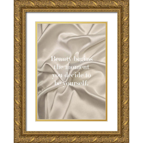 Be Yourself Gold Ornate Wood Framed Art Print with Double Matting by Mi, Suki