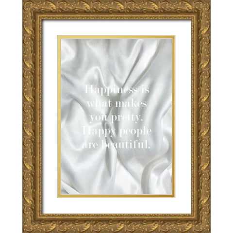 Happy People Gold Ornate Wood Framed Art Print with Double Matting by Mi, Suki