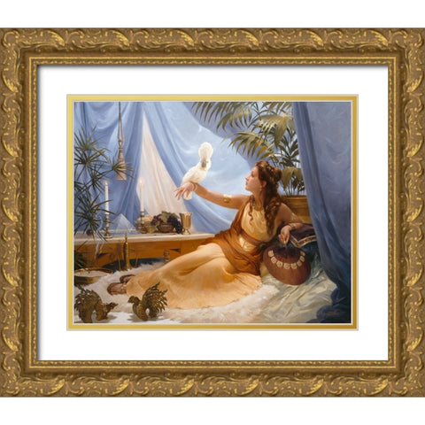 Decadence Gold Ornate Wood Framed Art Print with Double Matting by Murray, Alan