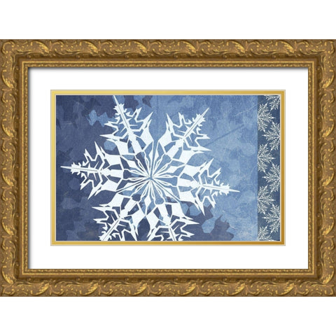 Cristal de Glace III Gold Ornate Wood Framed Art Print with Double Matting by Art Licensing Studio
