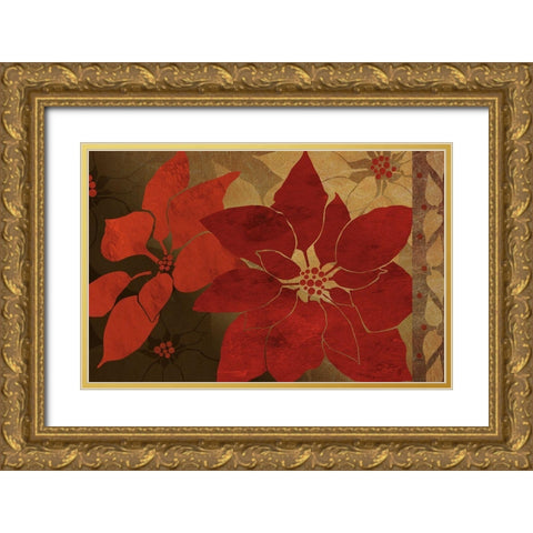 Nuit de Noel II Gold Ornate Wood Framed Art Print with Double Matting by Art Licensing Studio