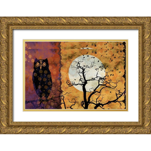 All Hallows Eve 1I Gold Ornate Wood Framed Art Print with Double Matting by Art Licensing Studio