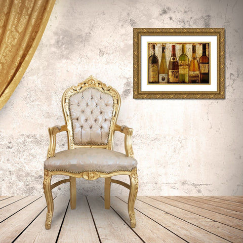 Wine Samples of Europe III Gold Ornate Wood Framed Art Print with Double Matting by Art Licensing Studio