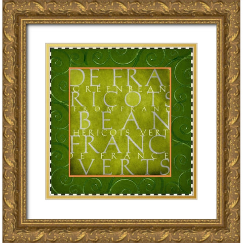 Vegetable Classics III Gold Ornate Wood Framed Art Print with Double Matting by Art Licensing Studio