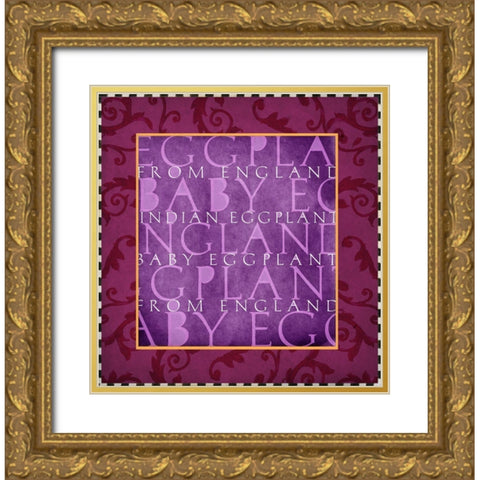 Vegetable Classics IV Gold Ornate Wood Framed Art Print with Double Matting by Art Licensing Studio