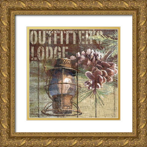 Open Season Outfitter Gold Ornate Wood Framed Art Print with Double Matting by Art Licensing Studio