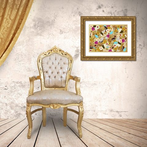Crazy4Cookies Gold Ornate Wood Framed Art Print with Double Matting by Art Licensing Studio