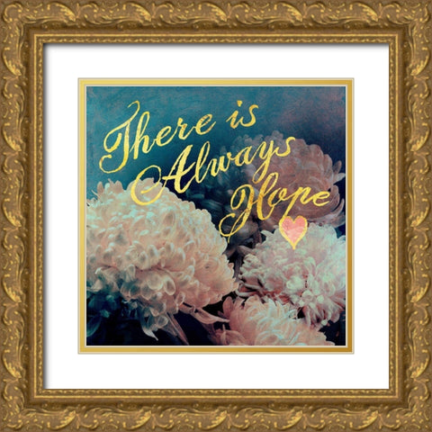 Flowersay 3 Gold Ornate Wood Framed Art Print with Double Matting by Art Licensing Studio