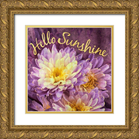 Flowersay 5 Gold Ornate Wood Framed Art Print with Double Matting by Art Licensing Studio
