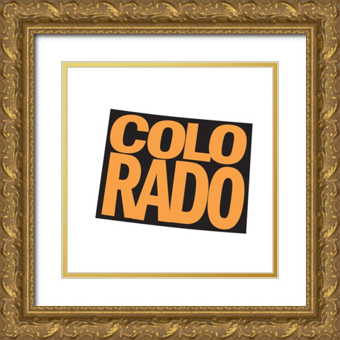 Colorado Gold Ornate Wood Framed Art Print with Double Matting by Art Licensing Studio