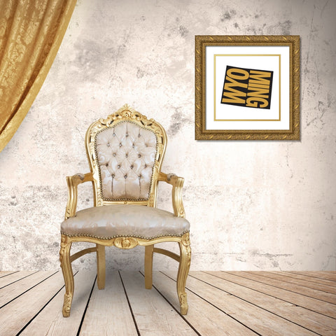 Wyoming Gold Ornate Wood Framed Art Print with Double Matting by Art Licensing Studio