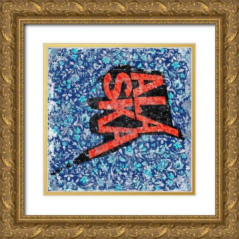 Alaska Gold Ornate Wood Framed Art Print with Double Matting by Art Licensing Studio