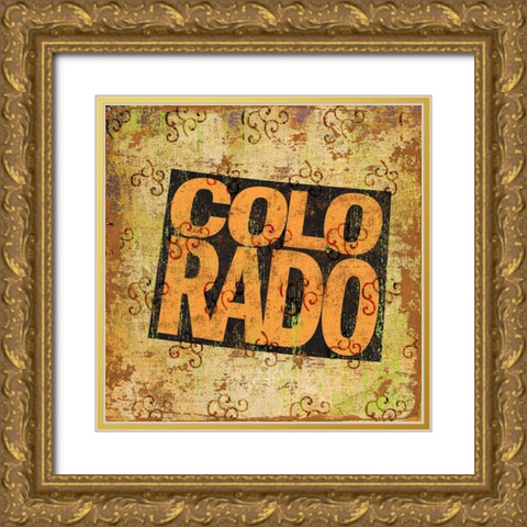 Colorado Gold Ornate Wood Framed Art Print with Double Matting by Art Licensing Studio