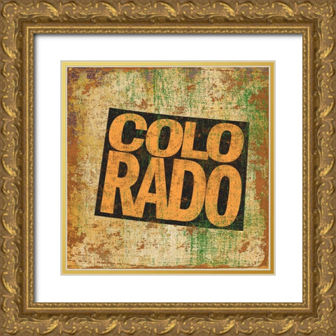 Colorado Gold Ornate Wood Framed Art Print with Double Matting by Art Licensing Studio