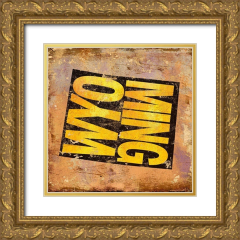 Wyoming Gold Ornate Wood Framed Art Print with Double Matting by Art Licensing Studio