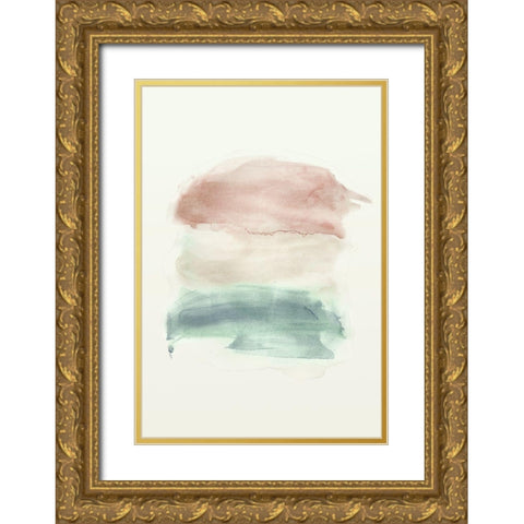 Water flow 1 Gold Ornate Wood Framed Art Print with Double Matting by Art Licensing Studio