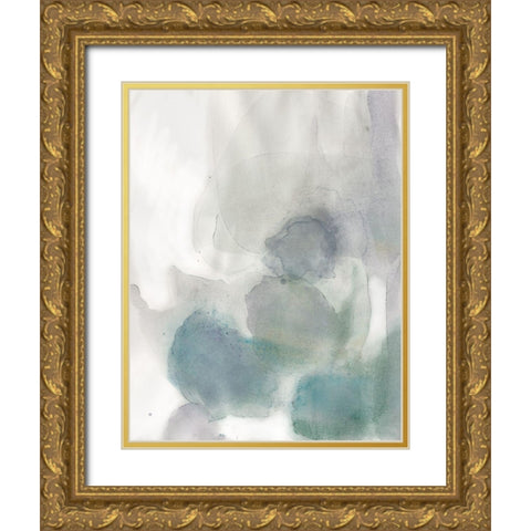 Water Rock 1 Gold Ornate Wood Framed Art Print with Double Matting by Art Licensing Studio