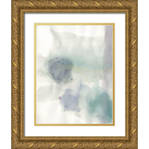 Water Rock 2 Gold Ornate Wood Framed Art Print with Double Matting by Art Licensing Studio