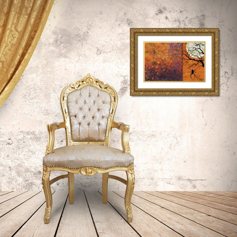 All Hallows eve V Gold Ornate Wood Framed Art Print with Double Matting by Art Licensing Studio