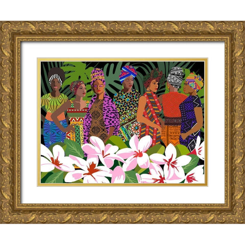 Women of Substance Gold Ornate Wood Framed Art Print with Double Matting by Art Licensing Studio