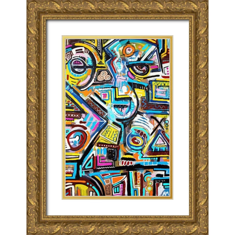 Eye of the Storm Gold Ornate Wood Framed Art Print with Double Matting by Mcilwaine, Alloyius