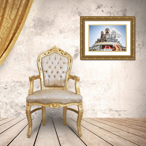 Pencil Vs Camera 86 - Buddha Gold Ornate Wood Framed Art Print with Double Matting by Heine, Ben