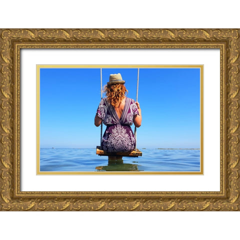 20180816_191419 Gold Ornate Wood Framed Art Print with Double Matting by Heine, Ben