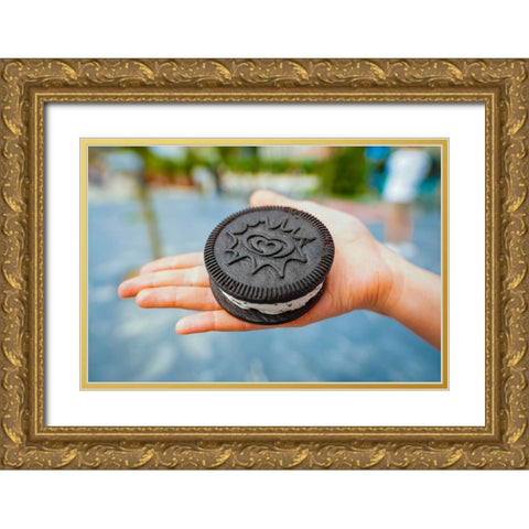 Biscuit Gold Ornate Wood Framed Art Print with Double Matting by Heine, Ben